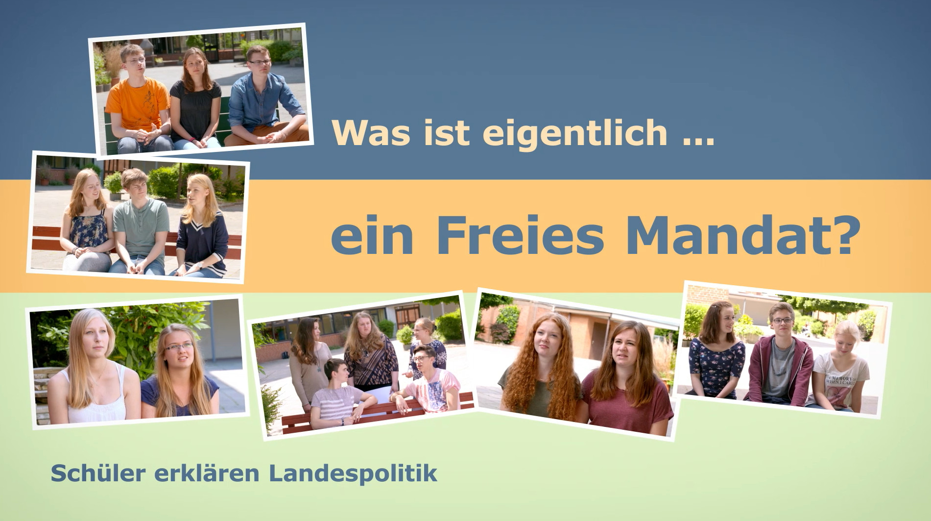 Schüler erklären Landespolitik: Was ist ein freies Mandat?